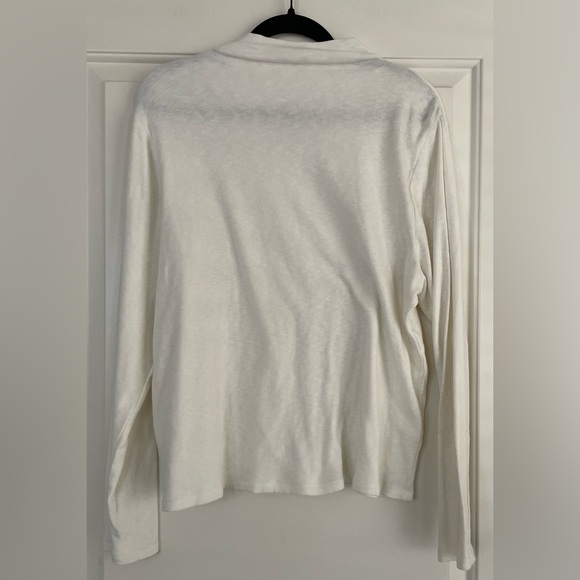 Express White/Cream Long Sleeve Top - Picture 4 of 4